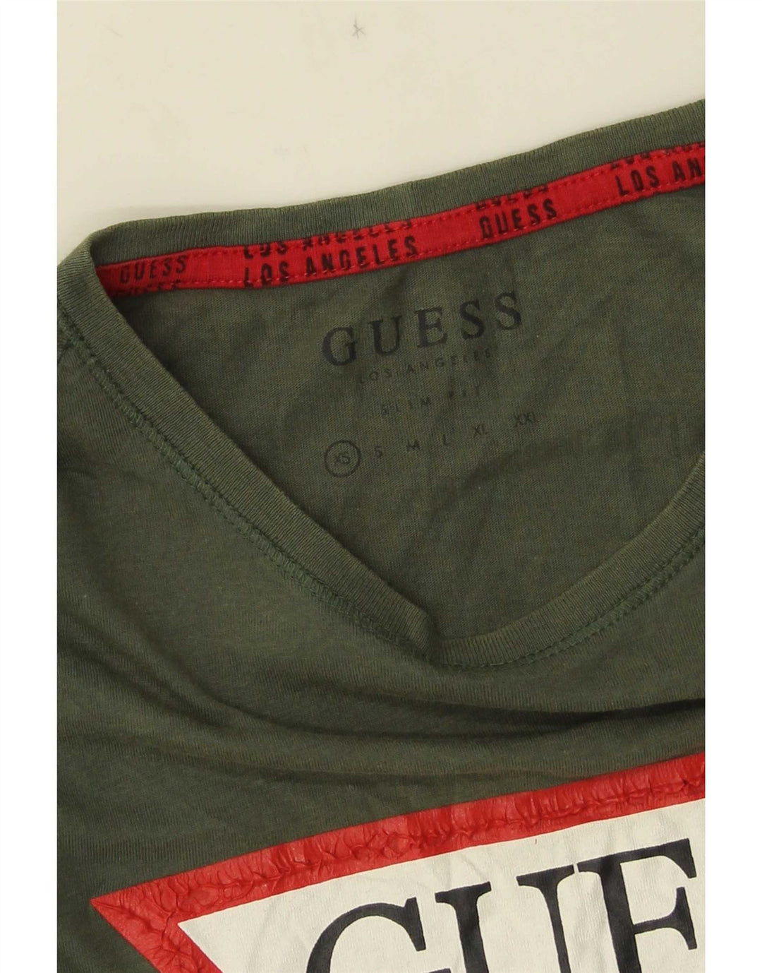 Guess Herren Grafik T-Shirt Top XS Grün