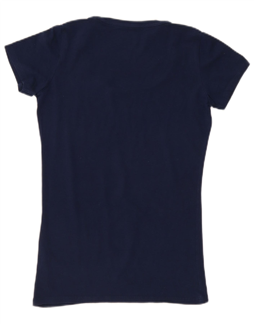 Guess Damen Grafik-T-Shirt-Oberteil UK 12 Medium Marineblau