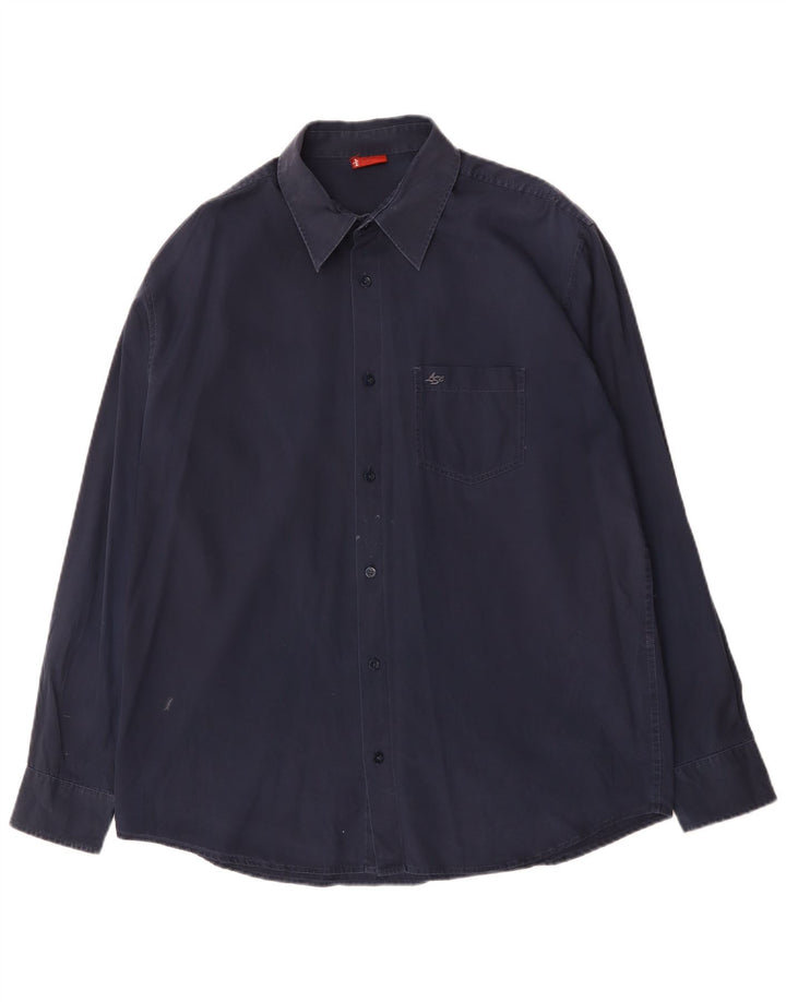 Levi's Herren-Hemd, groß, marineblau, Baumwolle
