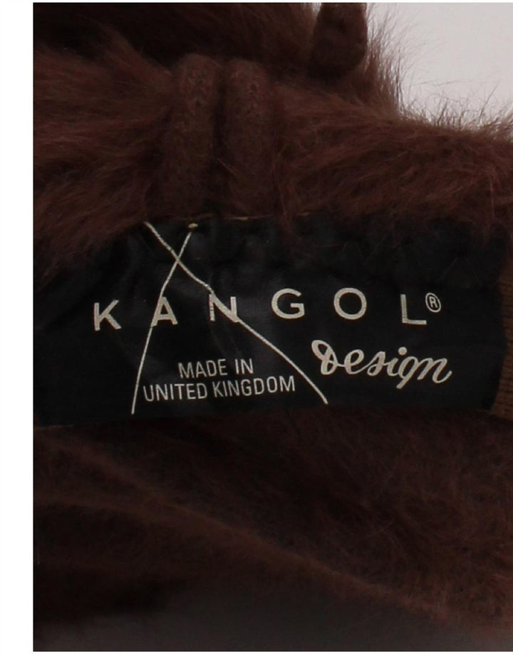 Kangol Damen Kunstfell-Beanie-Mütze Mittelbraun