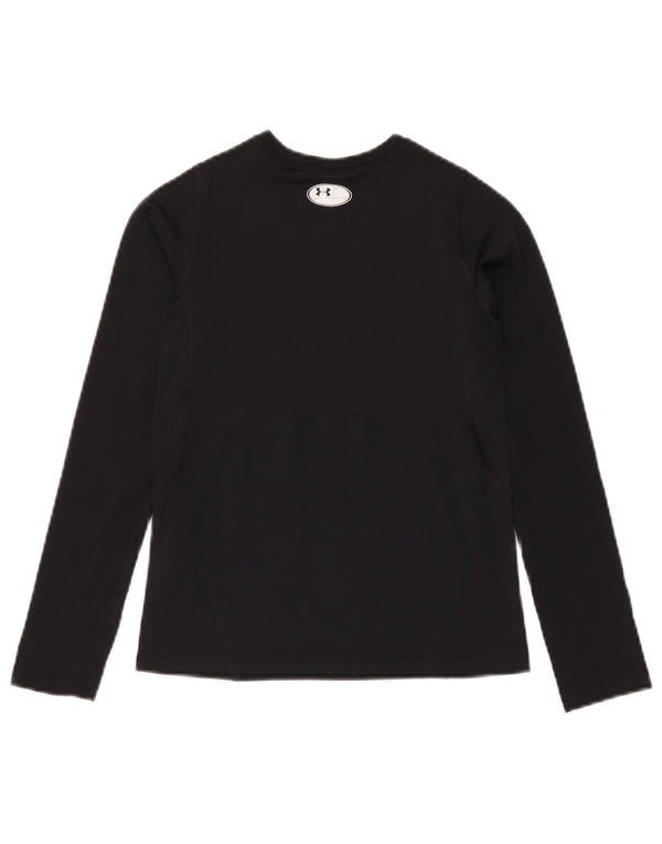 Under Armour Jungen Heat Gear Top Langarm 9–10 Jahre Medium Schwarz