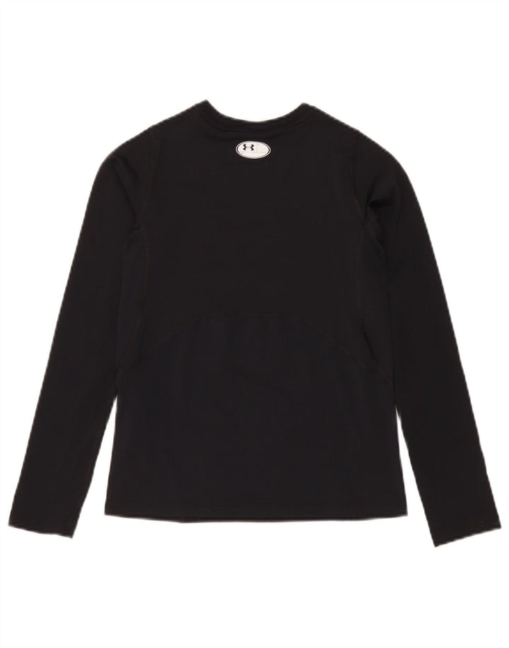 Under Armour Jungen Heat Gear Top Langarm 9–10 Jahre Medium Schwarz