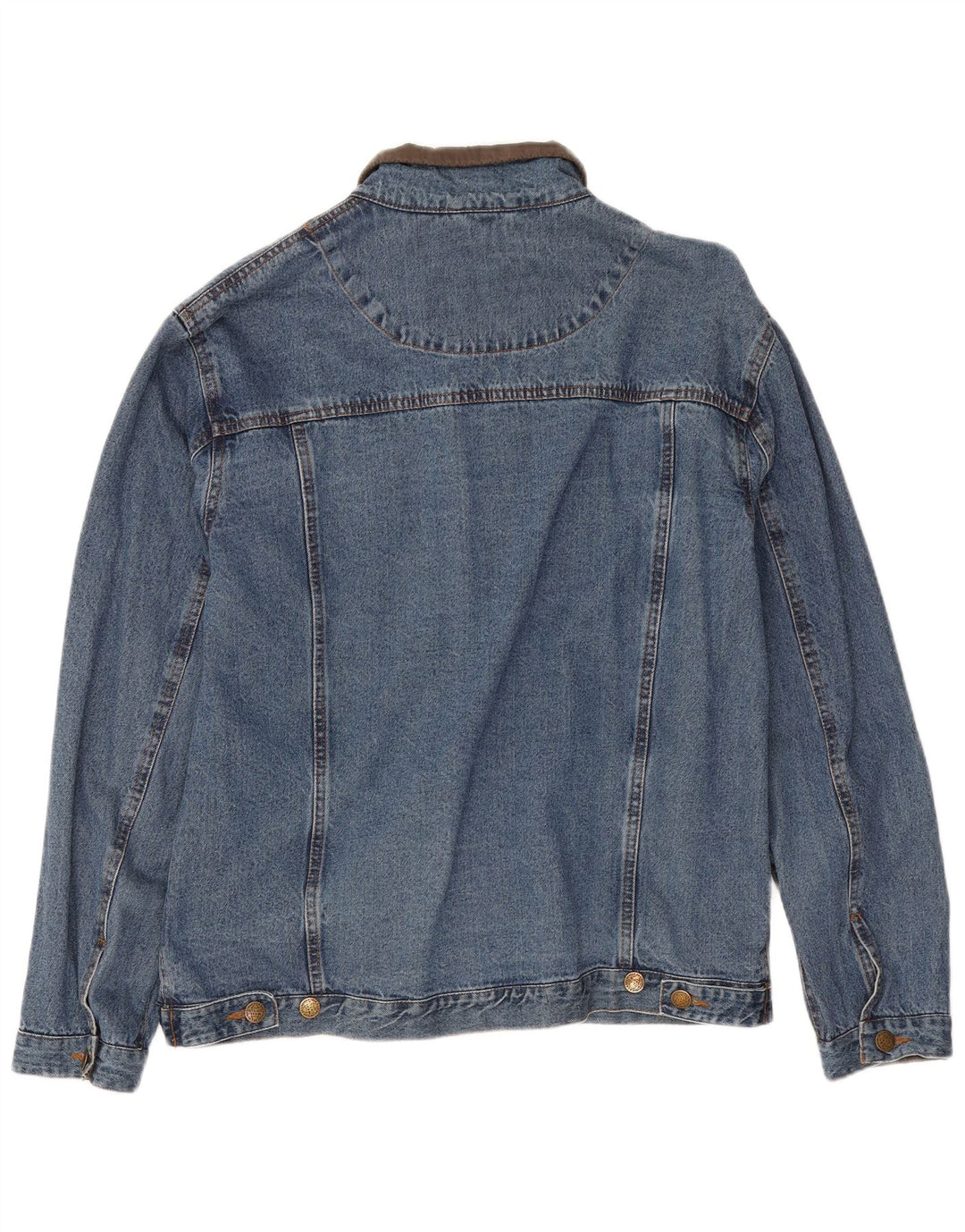 Atlas For Men Herren Jeansjacke UK 40 Große blaue Baumwolle