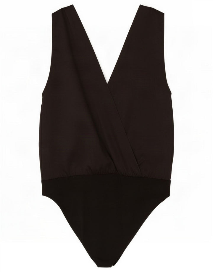 Ärmelloser Damen-Body von Zara, Gr. 44, Größe L, Schwarz, Polyester