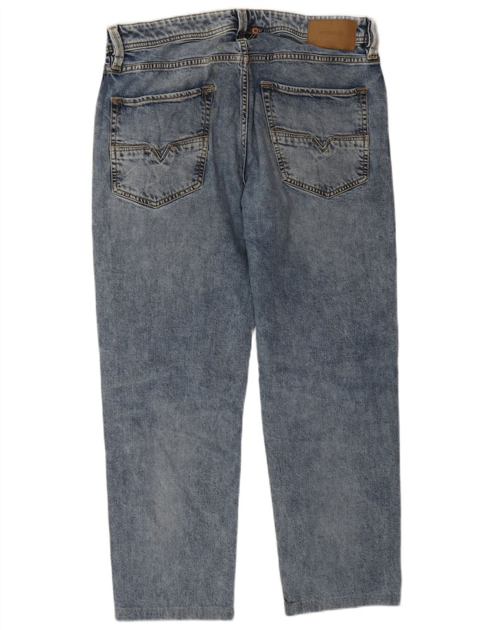 Diesel Herren Straight Jeans W31 L27 Blaue Baumwolle