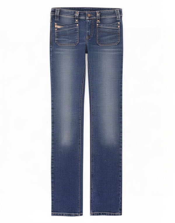 Diesel Damen Slim Jeans W27 L33 Blau