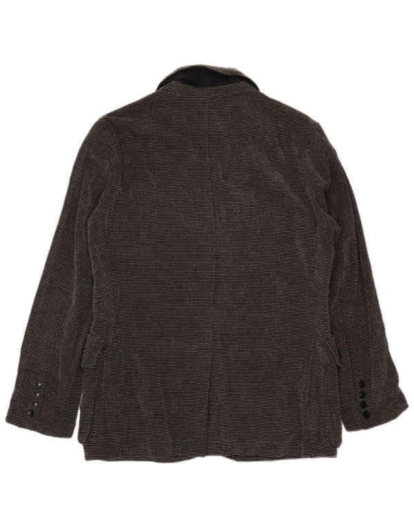 Kandis & Kandis Mann Herren Blazer Jacke UK 38 Medium Schwarz Nadelstreifen