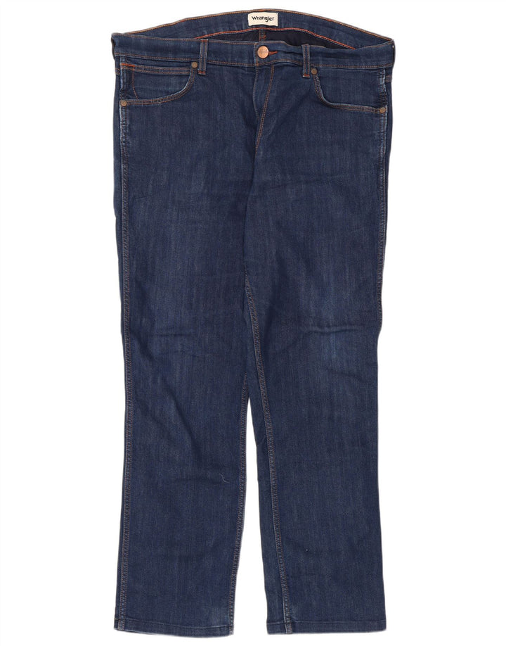 Wrangler Herren Straight Jeans W38 L29 Blau