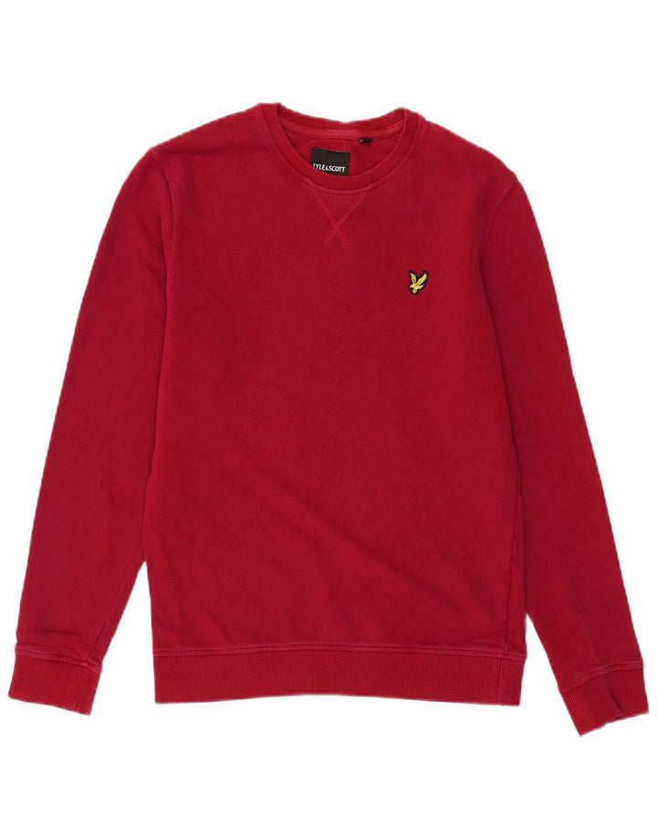 LYLE & SCOTT Herren-Sweatshirt, Pullover, Größe S, rot, Baumwolle
