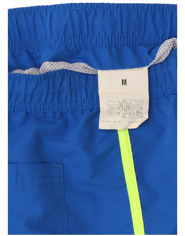 Brugi Herren-Badeshorts aus mittelblauem Colourblock-Polyester