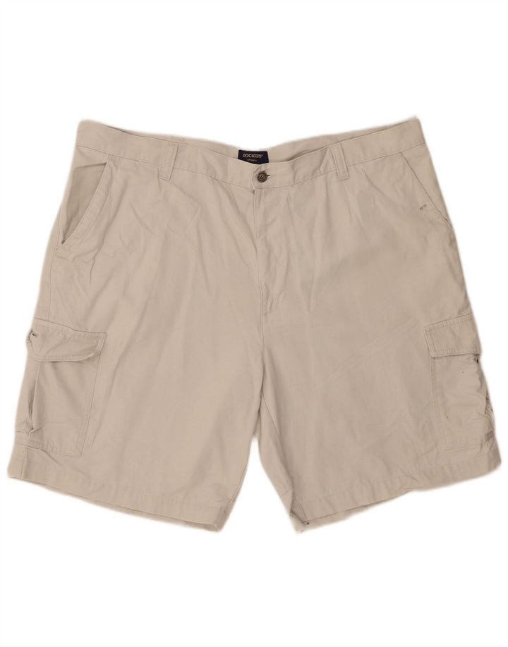 Dockers Herren Khakis Cargo Shorts W42 2XL Beige Baumwolle
