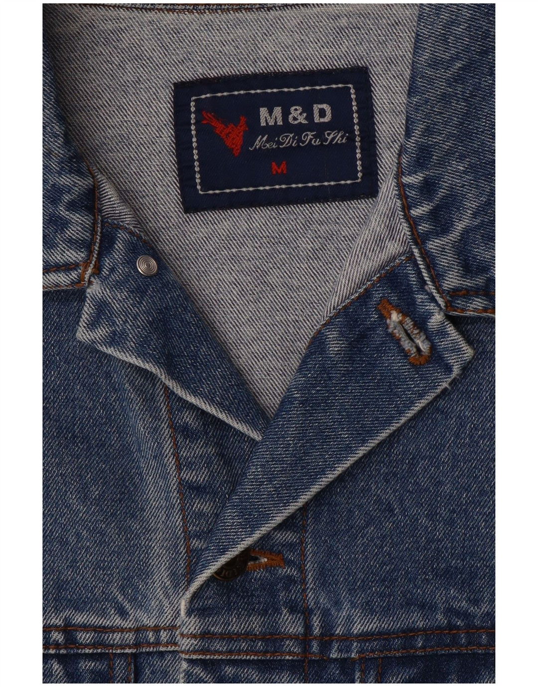 Vintage Herren Jeansjacke UK 38 Mittelblau