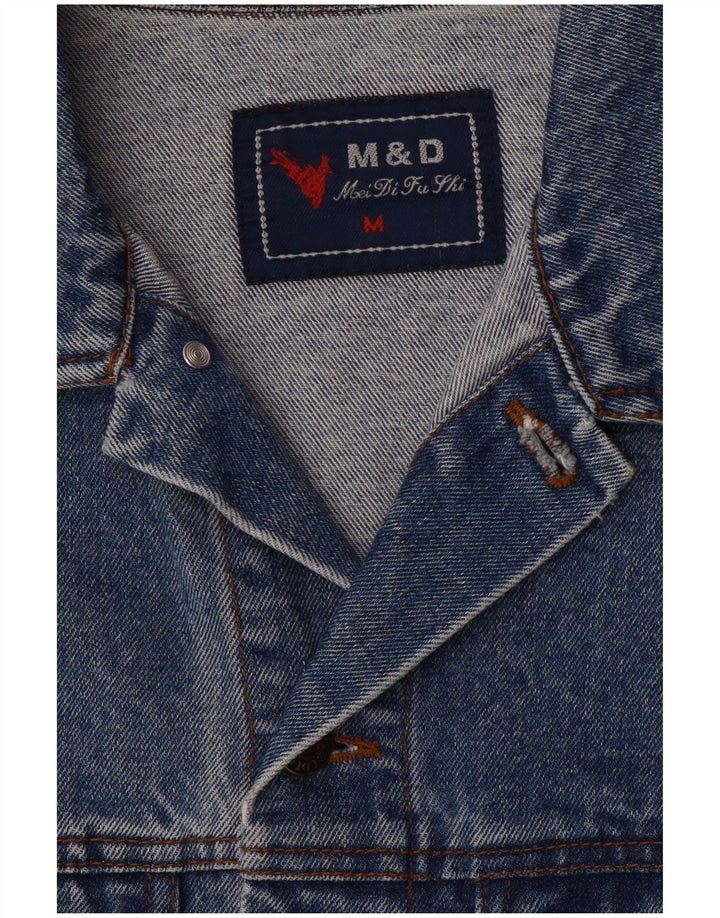 Vintage Herren Jeansjacke UK 38 Mittelblau