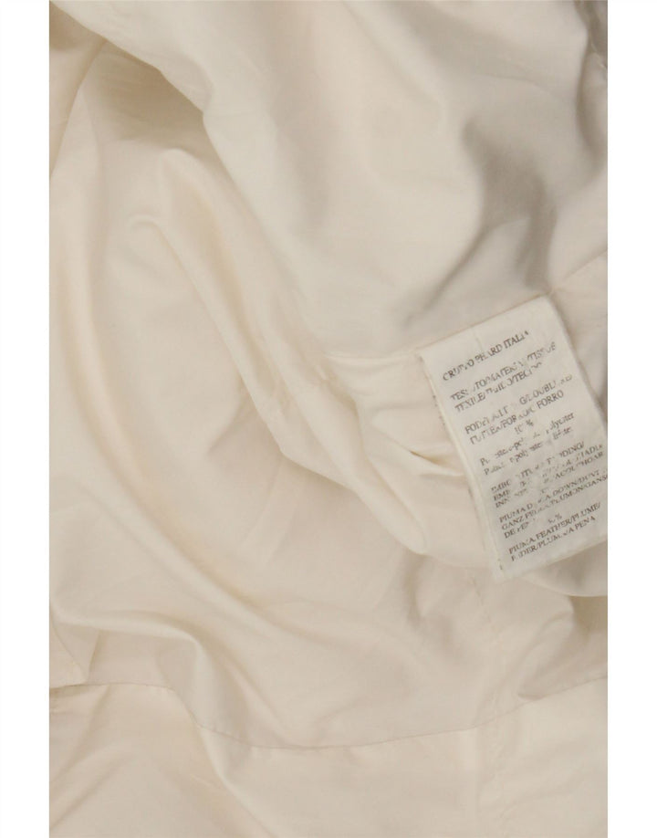 Phard Damen Wattierter Mantel UK 16 Large Weiß Polyester