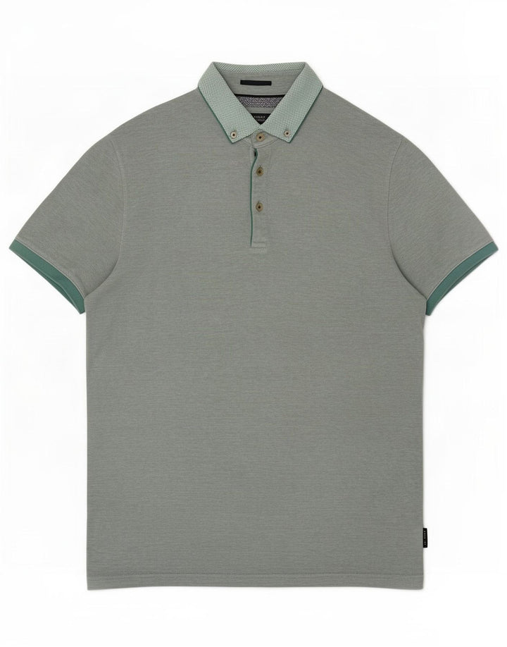 Ted Baker Herren-Poloshirt, Größe 3, mittelgrün, Modal