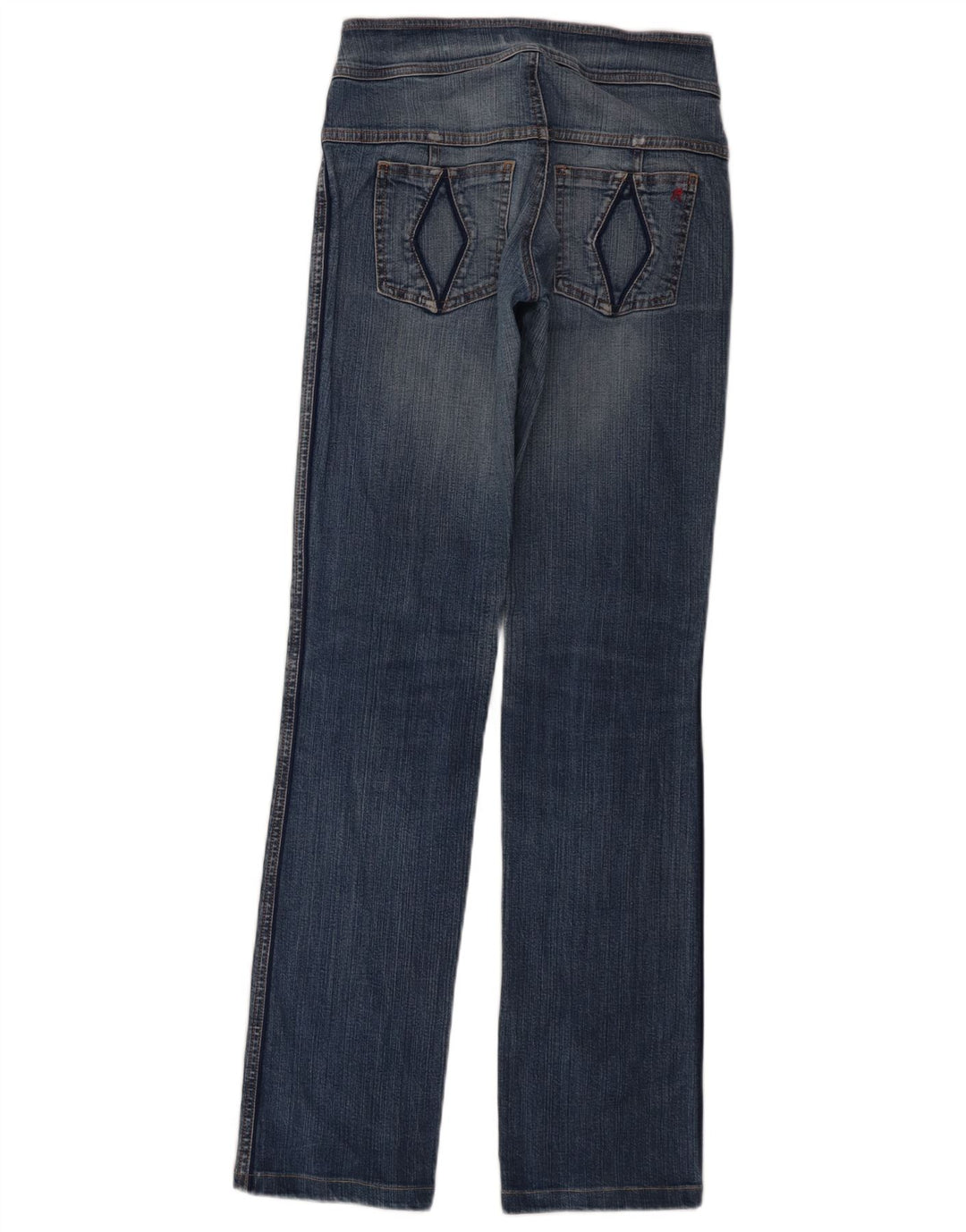 REPLAY Damen Straight Jeans W28 L34 Blaue Baumwolle