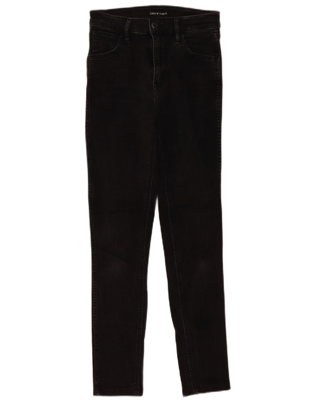 LEVI'S Damen Skinny Jeans W26 L28 Schwarze Baumwolle