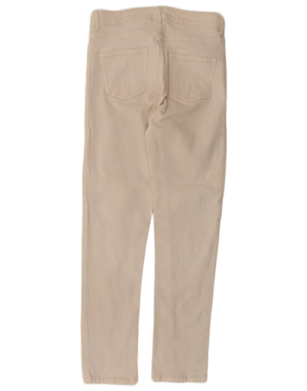 Marks & Spencer Damen The Lily Slim Jeans UK 10 Small W28 L27 Beige Baumwolle