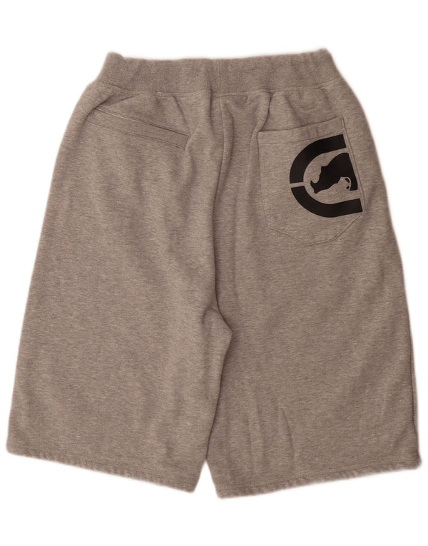 Ecko Unltd Damen Graphic Sport Shorts UK 22 3XL Grau gefleckte Baumwolle