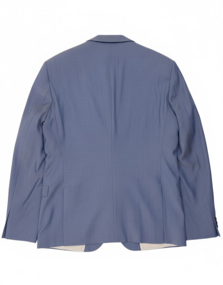 Hugo Boss Herren-Blazer mit 2 Knöpfen, IT 54, 2XL, blaue Wolle