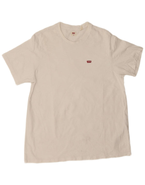 Levi's Damen T-Shirt Top UK 18 XL Weiße Baumwolle