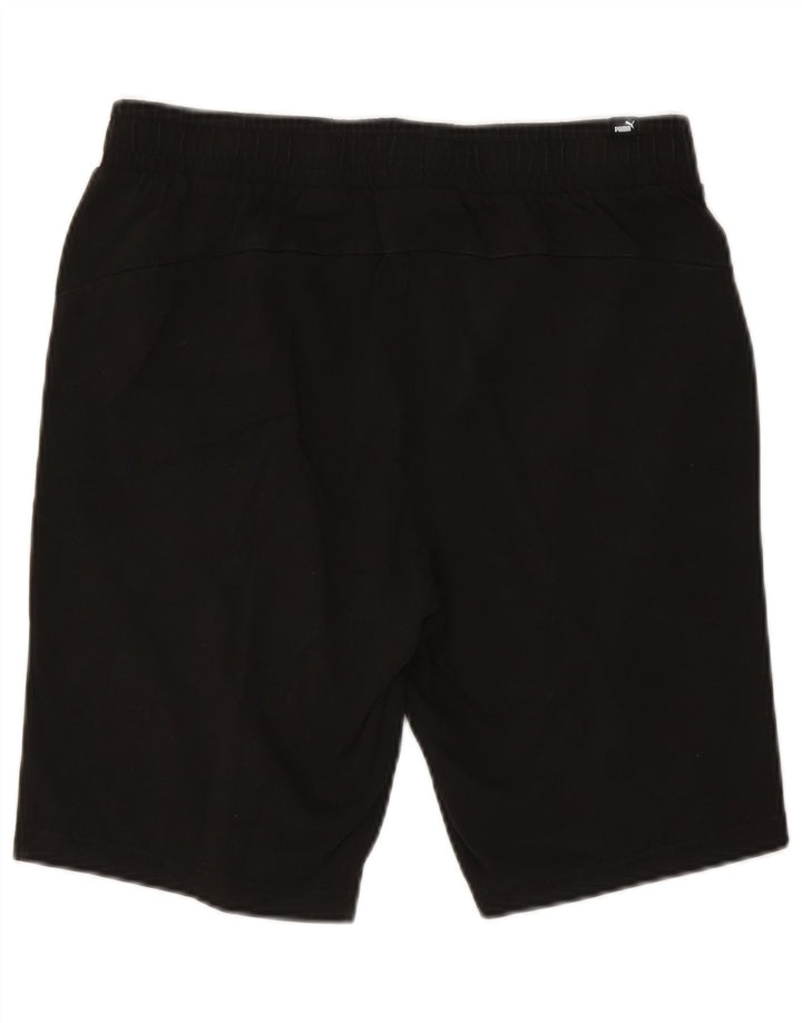 Puma Herren-Sportshorts, groß, schwarze Baumwolle
