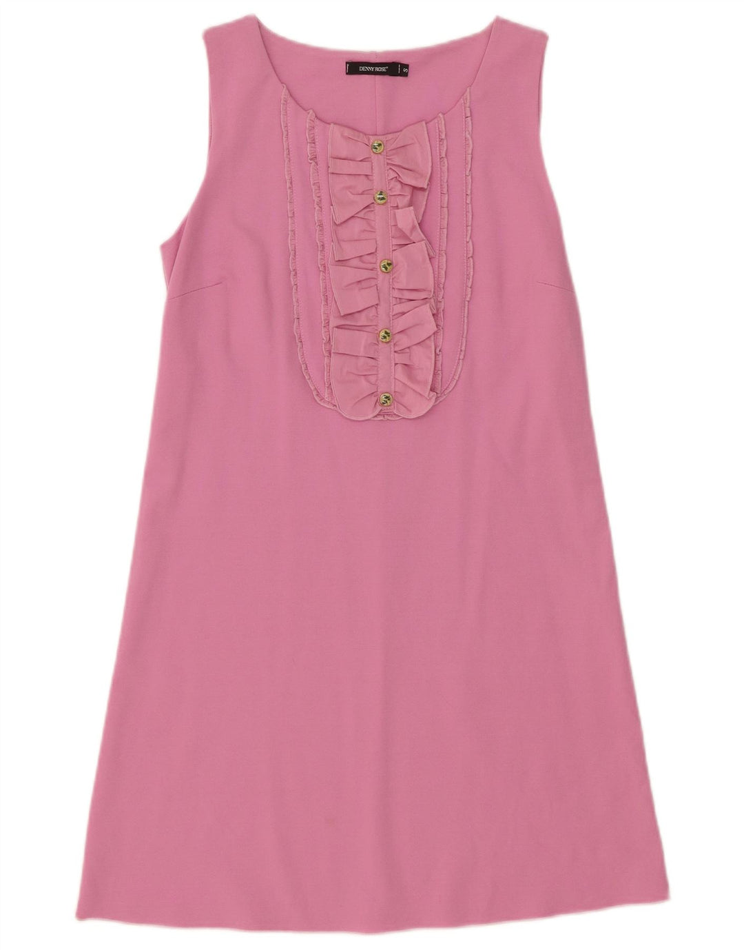 DENNY ROSE Ärmelloses Basic-Kleid für Damen, Gr. 8, klein, rosa Viskose