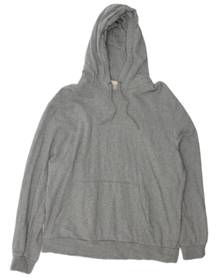 Marks & Spencer Herren Kapuzenpullover 2XL Grau Baumwolle