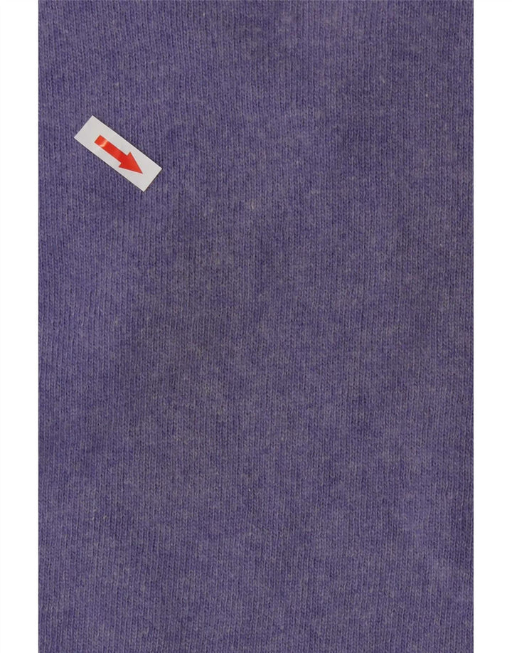 Kappa Herren-Pullover mit V-Ausschnitt, groß, violette Lammwolle