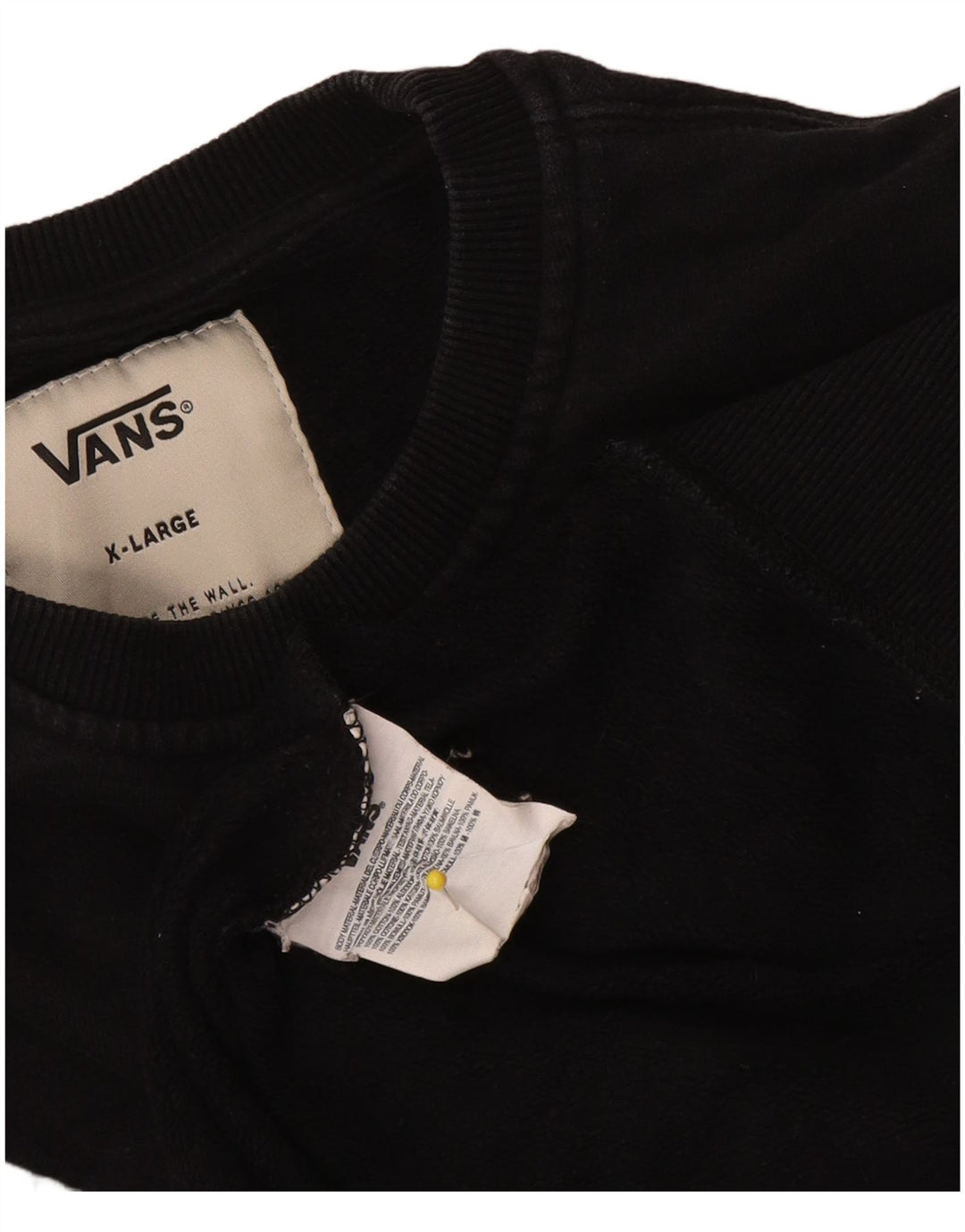 Vans Herren Graphic Sweatshirt Pullover XL Schwarz Baumwolle