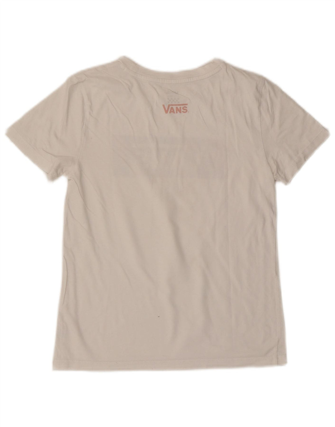Vans Damen Grafik T-Shirt Top UK 6 XS Weiß