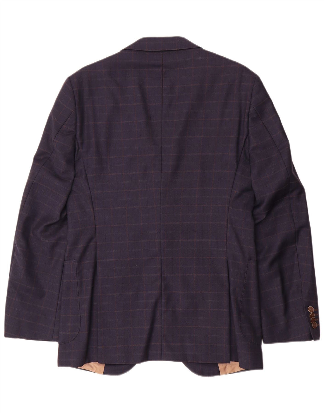Maßgeschneiderte Blazerjacke für Herren von Tommy Hilfiger, Größe 46, klein, marineblau, kariert