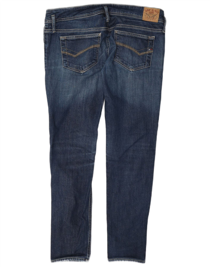 Tommy Hilfiger Damen Slim Jeans W34 L30 Marineblau Baumwolle