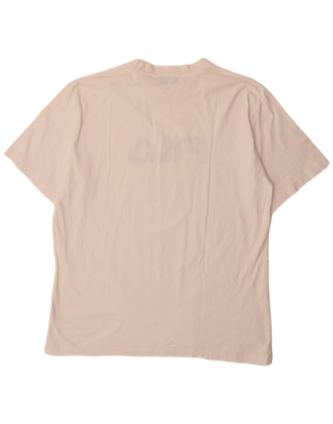 Fila Herren Regular Graphic T-Shirt Top IT 58 2XL Weiße Baumwolle