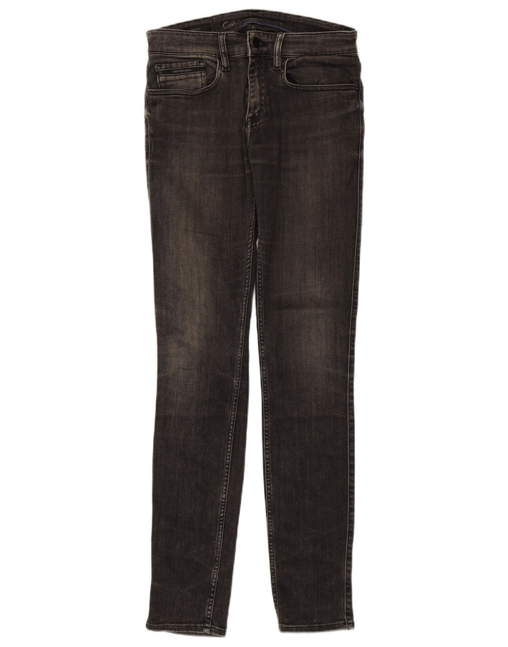 Calvin Klein Damen Skinny Jeans W28 L33 Grau