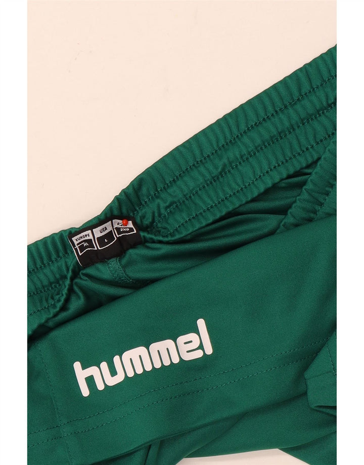 Hummel Herren Sportshorts mit Grafik, Größe L, Grün