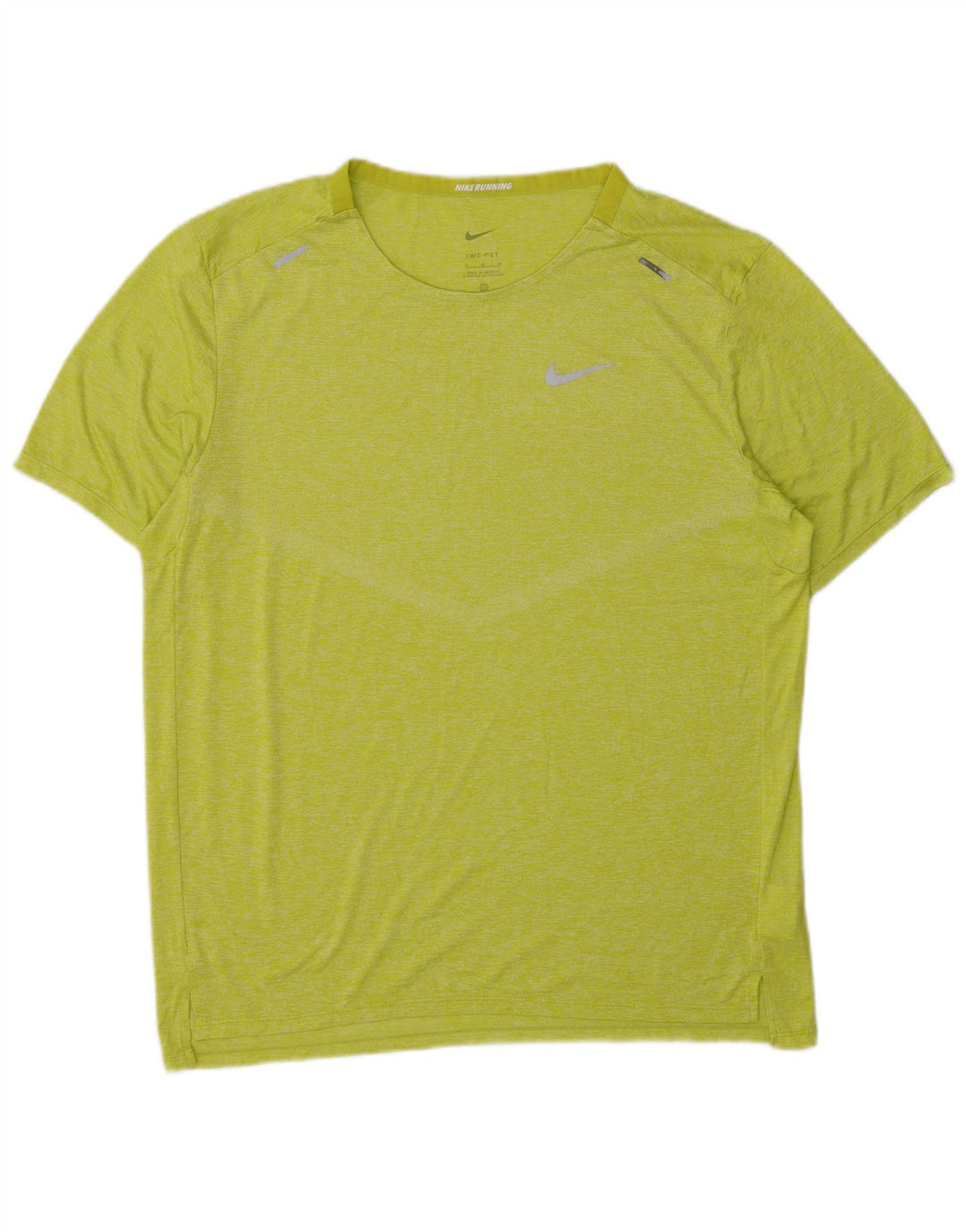 Nike Herren-Lauf-T-Shirt-Oberteil, mittelgrün, Polyester, Sport