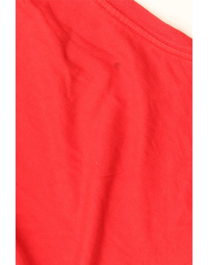 Volcom Herren-Grafik-T-Shirt, langärmelig, groß, aus roter Baumwolle