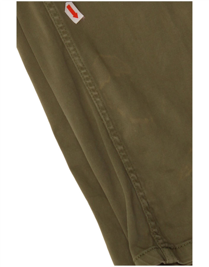 TOMMY HILFIGER Herren Slim Chinohose W31 L32 Khaki Baumwolle