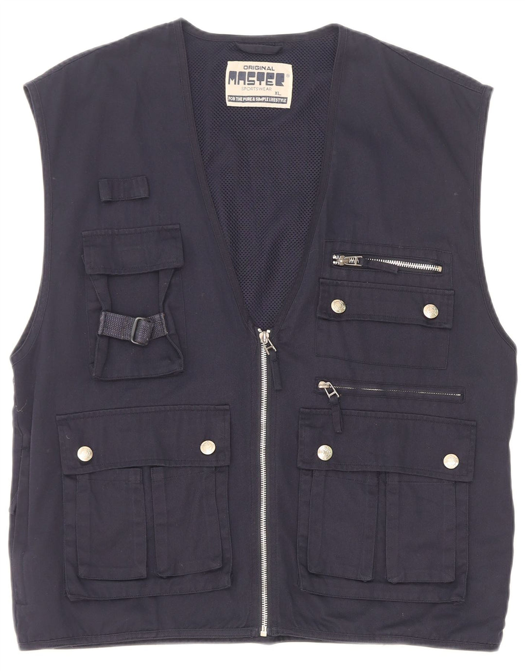 Master Herren Utility Gilet UK 42 XL Marineblau Polyester