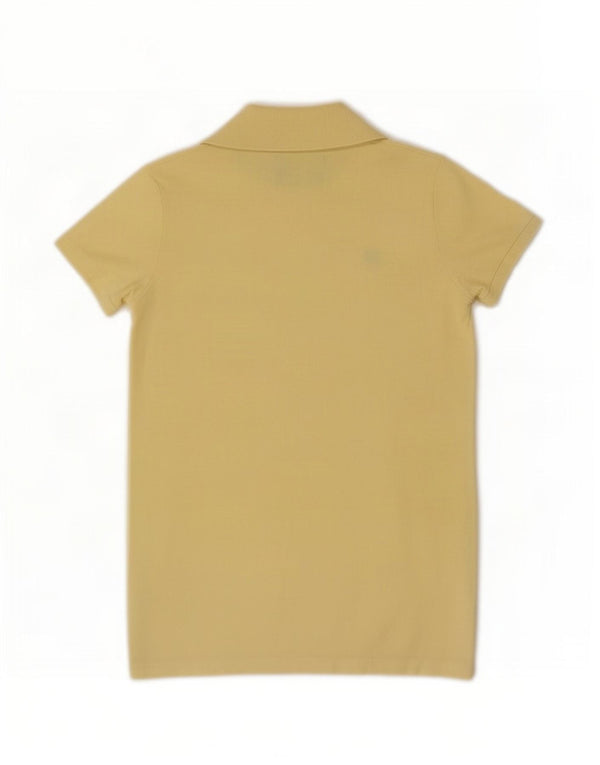 Benetton Damen Poloshirt UK 10 Small Gelb