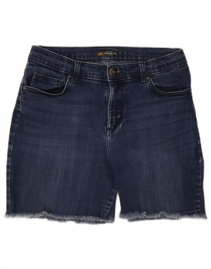 LEE Damen-Jeansshorts mit mittlerer Leibhöhe und entspannter Passform, W28, Mittelblau