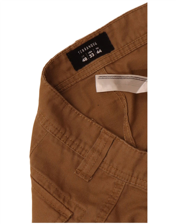 Terranova Herren Cargoshorts IT 48 Medium W33 Braune Baumwolle