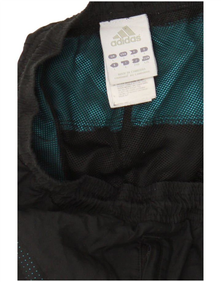 Adidas Herren-Trainingshose, groß, aus schwarzem Polyester