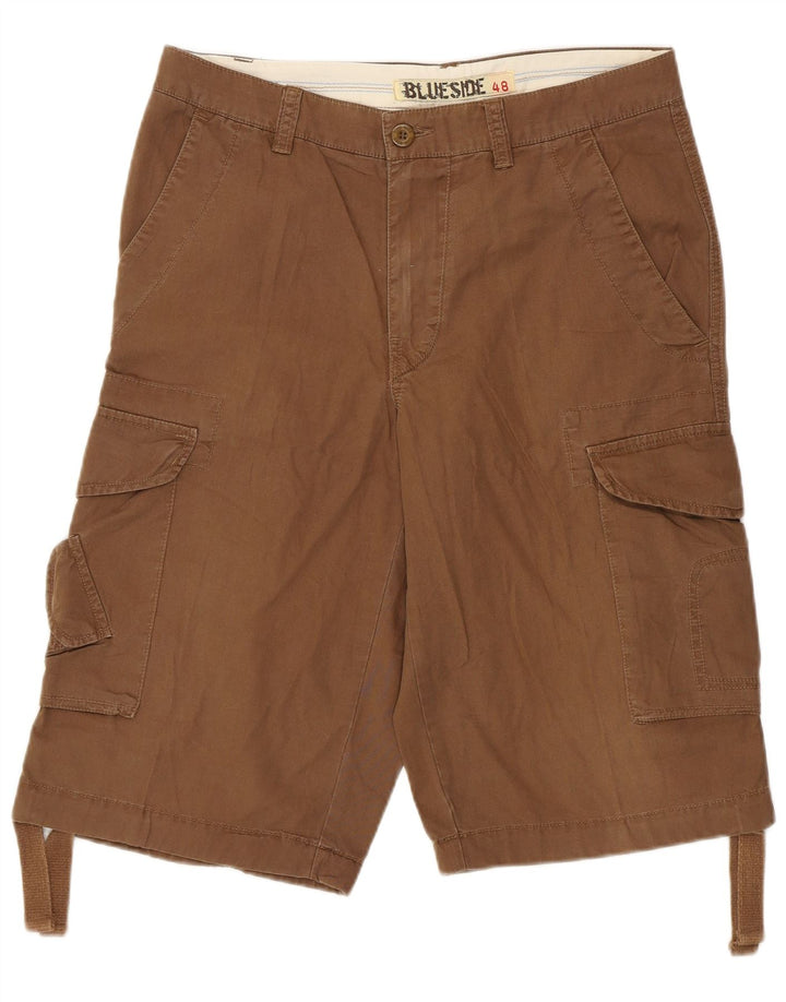Blue Side Herren-Cargoshorts IT 48 Medium W32 Braune Baumwolle