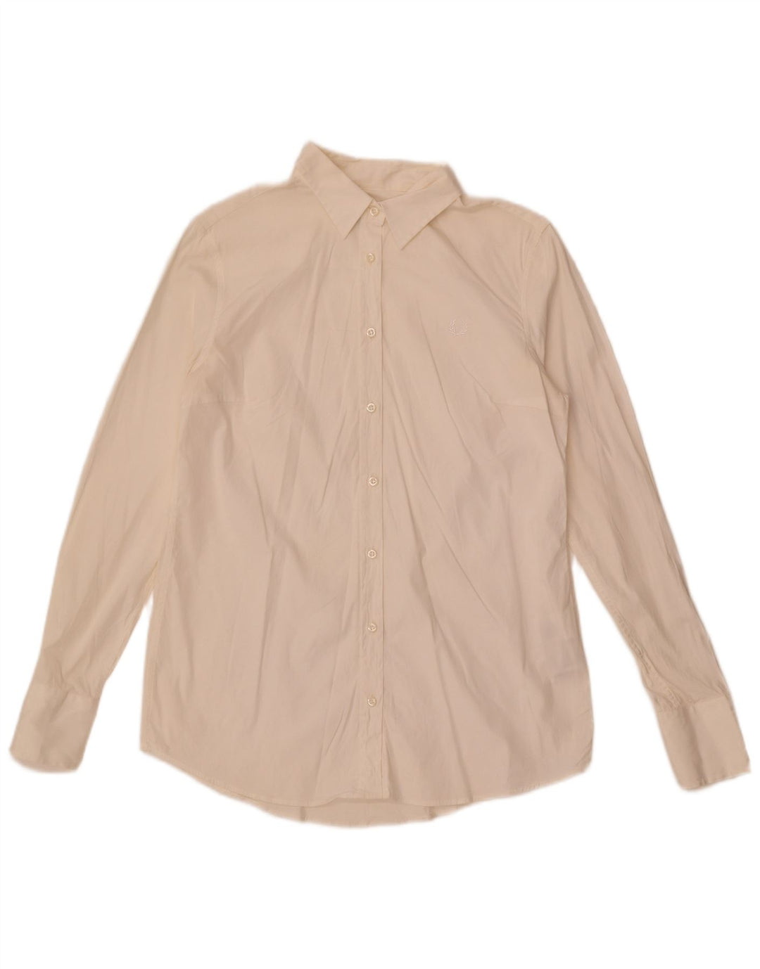 Fred Perry Damenhemd UK 18 XL Weiße Baumwolle