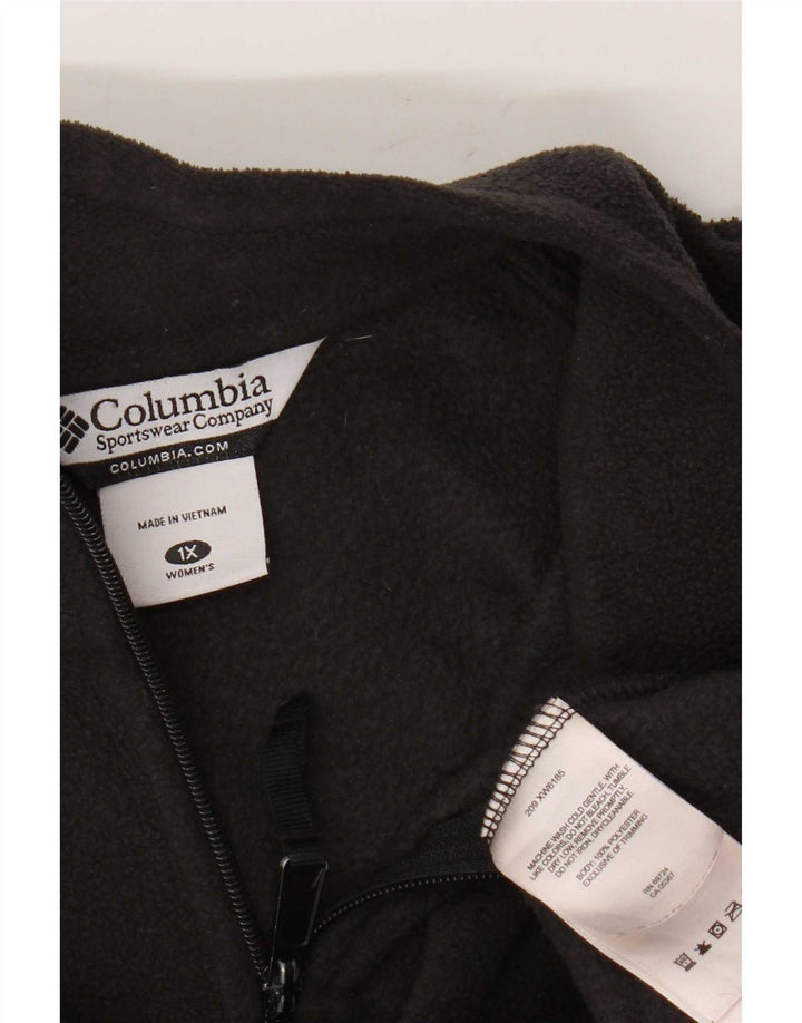 Columbia Damen Übergroße Fleecejacke UK 18 XL Schwarz Polyester