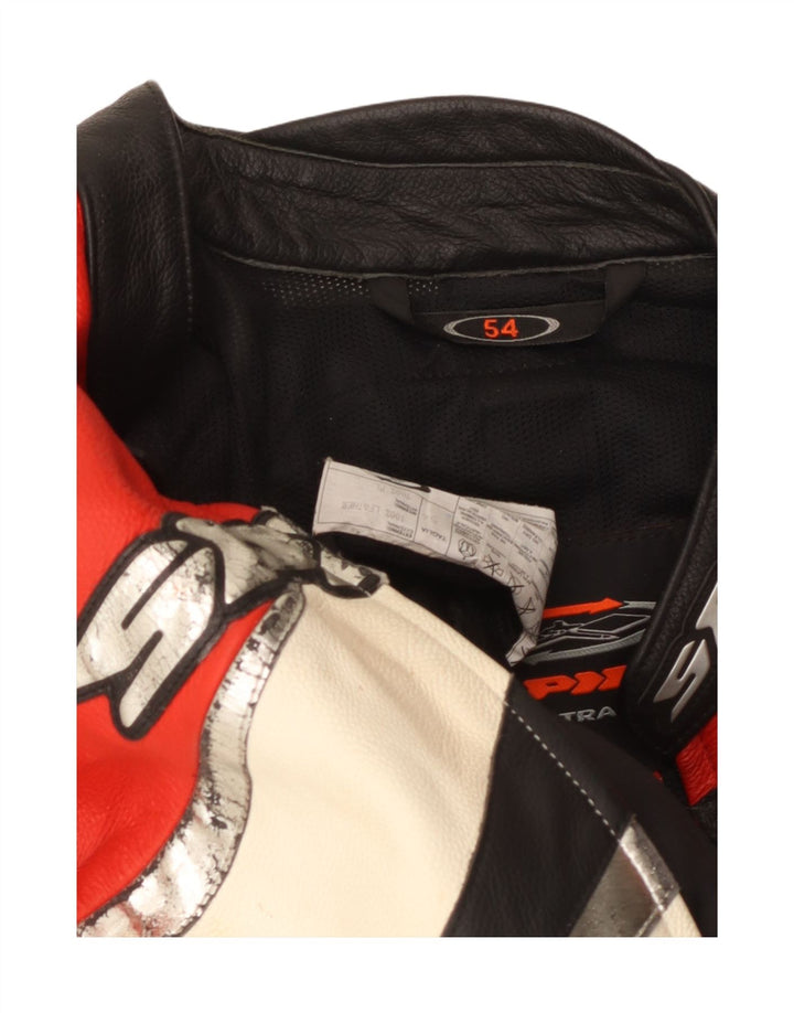 Spidi Herren Graphic Moto Racer Jacke IT 54 2XL Mehrfarbiger Farbblock