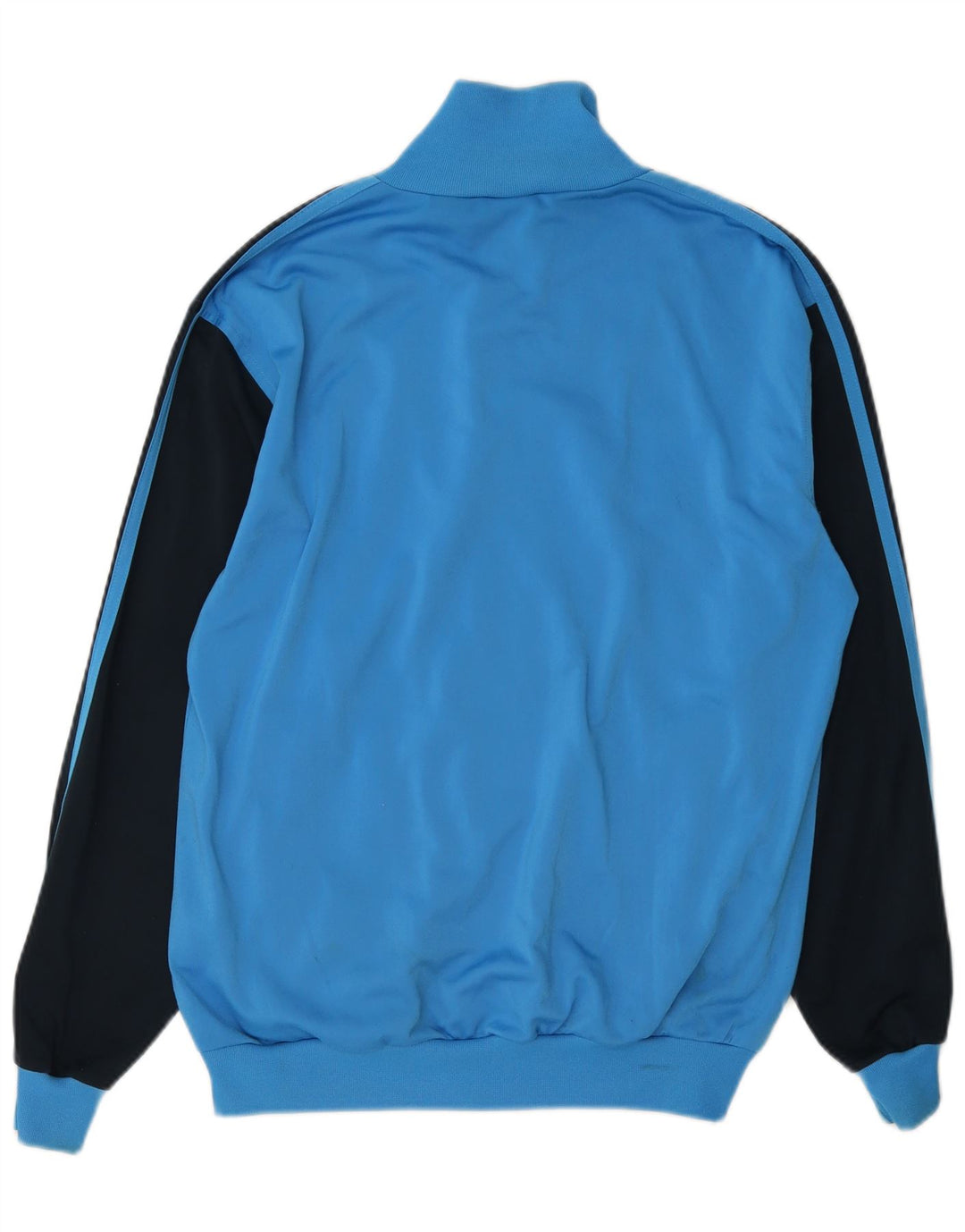 Adidas Herren-Trainingsanzug-Oberteiljacke UK 36/38 Small Blue Colourblock Polyester