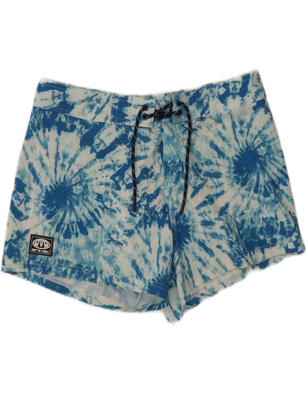 Animal Damen Badeshorts UK 10 Small Blue Tie Dye Polyester